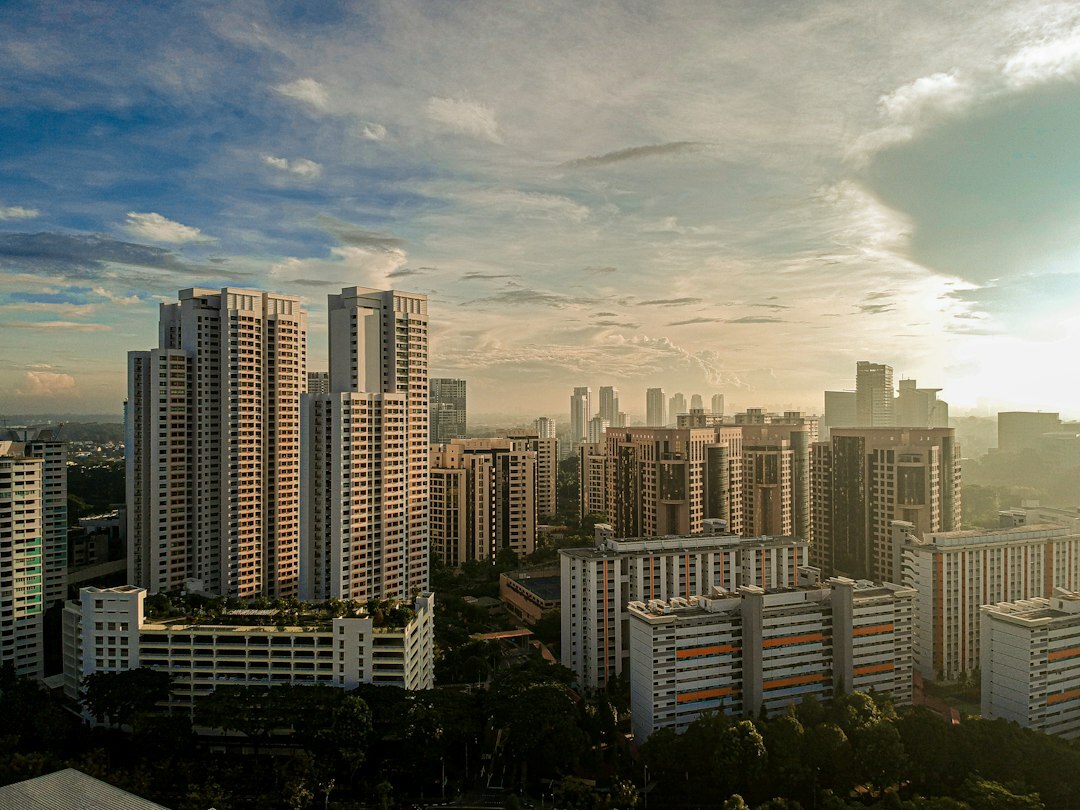 Twin luxury residential towers in Singapore's downtown core