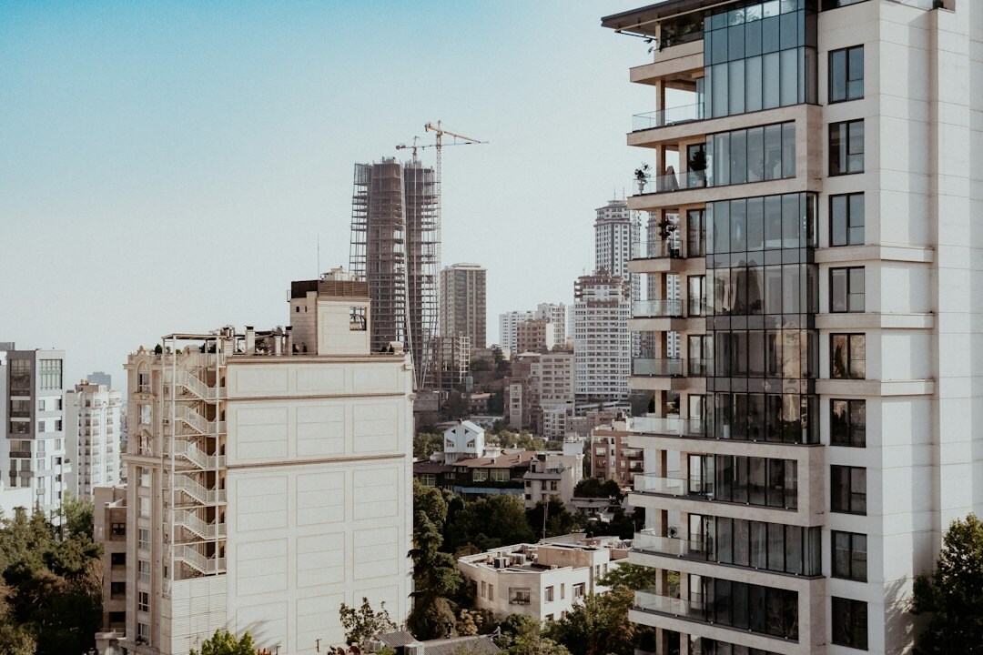 modern high rise balcony view
